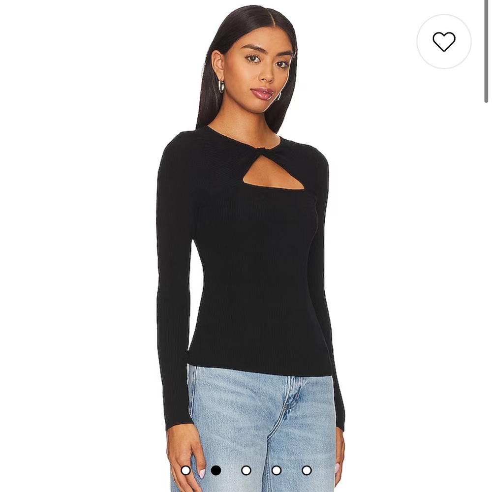 BNWT Rails Erin’s Rib Top in Black - Picture 2 of 6